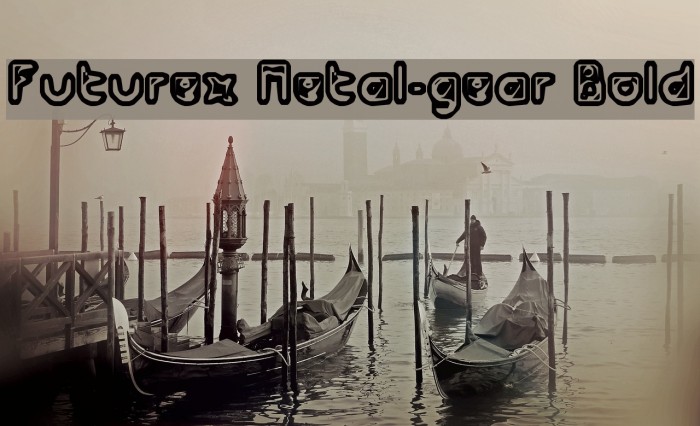 Futurex Metal-gear Bold フォント examples