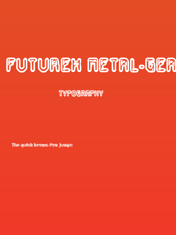 Futurex Metal-gear Bold Poster