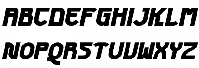 Futurex Phat Italic Fuentes MAYÚSCULAS