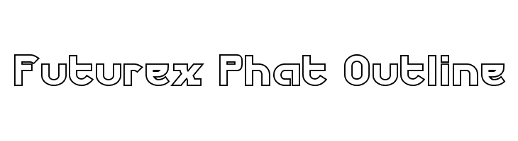 Futurex Phat Outline  Free Fonts Download
