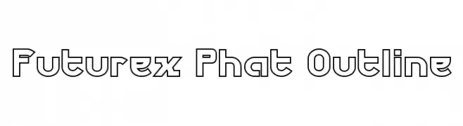 Futurex Phat Outline  Free Fonts Download