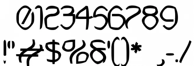 Futurex Punched Font OTHER CHARS