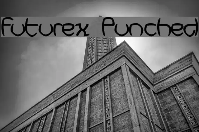 Futurex Punched Font examples