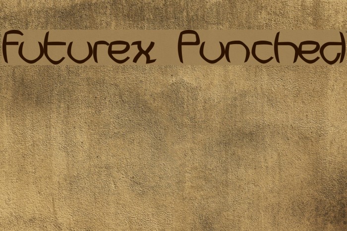 Futurex Punched Font examples