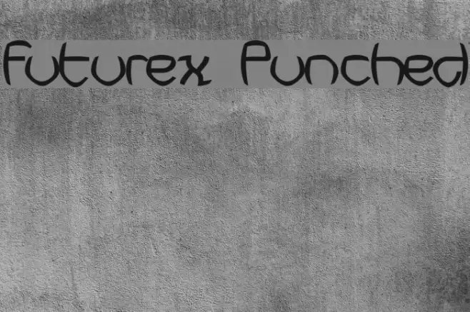Futurex Punched Font examples