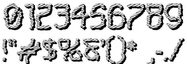 Futurex Roughly Sliced Font Alte caractere