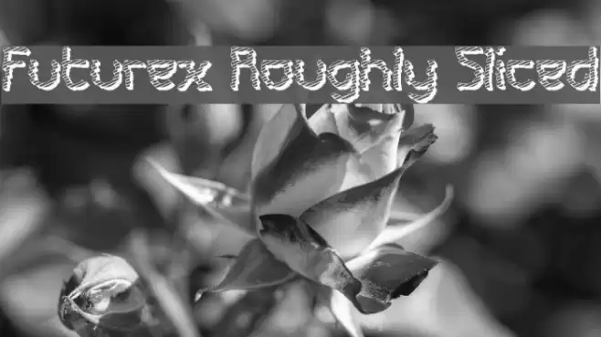 Futurex Roughly Sliced Font examples