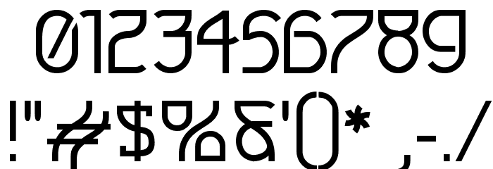 Futurex Slab フォント その他の文字