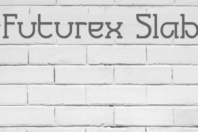 Futurex Slab フォント examples