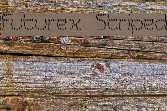 Futurex Striped Font examples