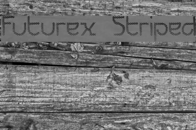 Futurex Striped Шрифта examples