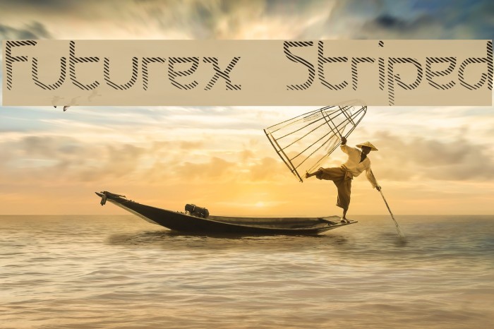 Futurex Striped Font examples
