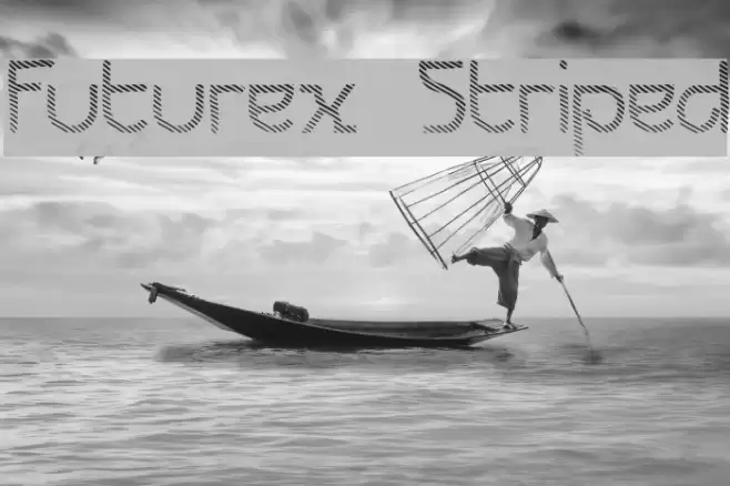 Futurex Striped Шрифта examples