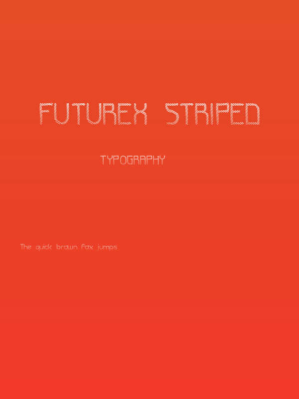 Futurex Striped Poster