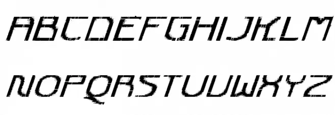 Futurex Transmaat Italic Fuentes MAYÚSCULAS