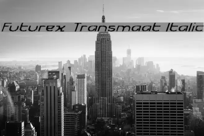 Futurex Transmaat Italic Font examples