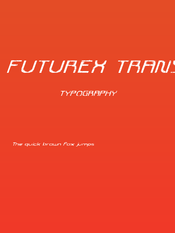 Futurex Transmaat Italic Poster
