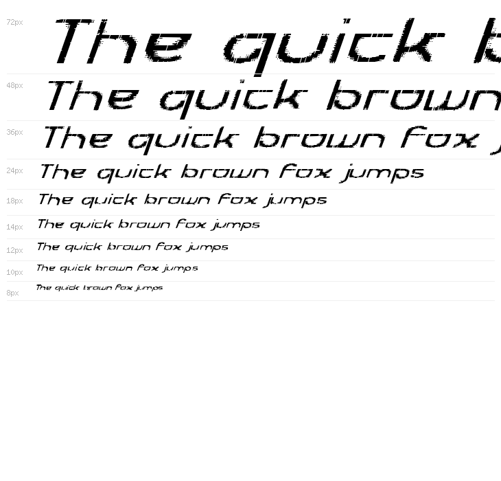 Futurex Transmaat Italic Waterfall