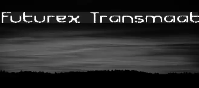 Futurex Transmaat Schriftart examples