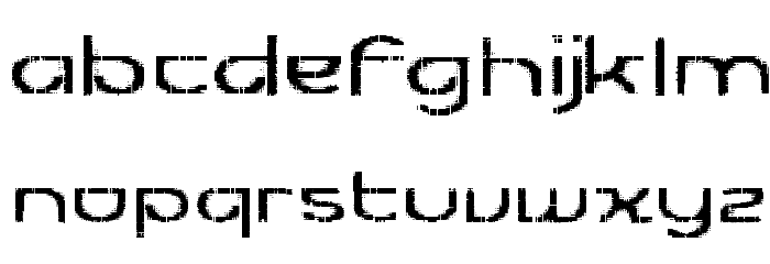 Futurex Transmaat Schriftart Kleinbuchstaben