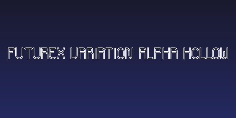 Futurex Variation Alpha Hollow Social Header