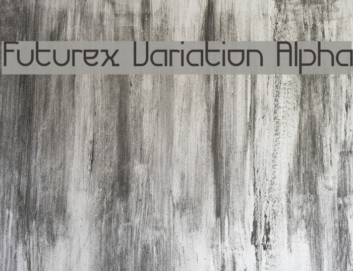 Futurex Variation Alpha Шрифта examples