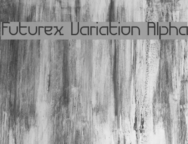 Futurex Variation Alpha Шрифта examples