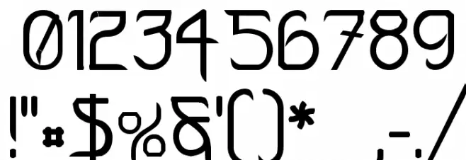 FuturexVariationSwish フォント その他の文字