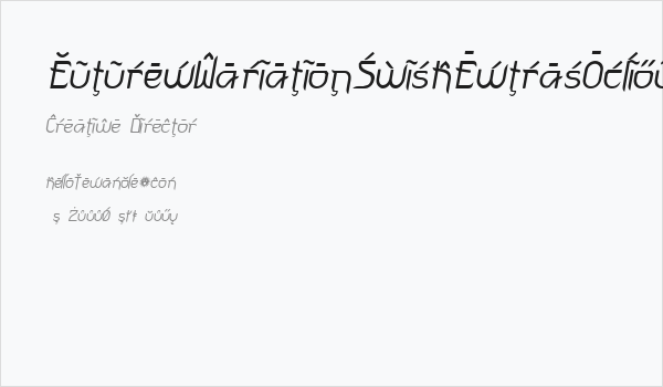 FuturexVariationSwishExtrasOblique Business Card