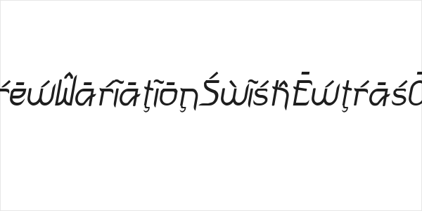 FuturexVariationSwishExtrasOblique Logo