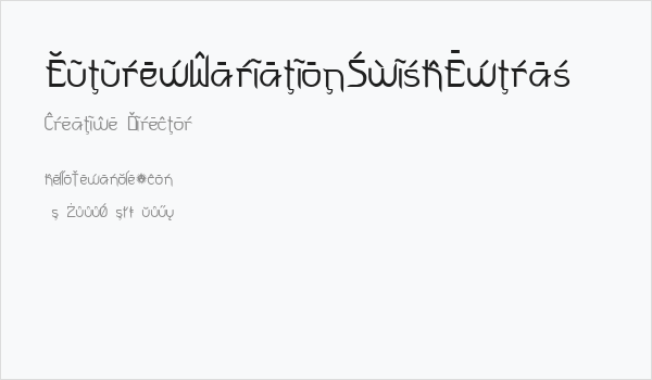 FuturexVariationSwishExtras Business Card