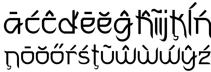 FuturexVariationSwishExtras Font LOWERCASE