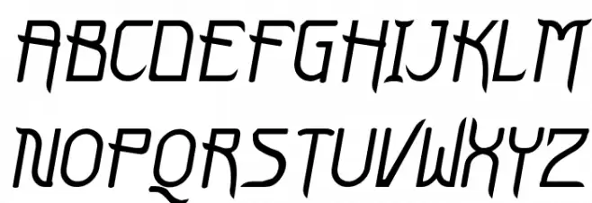 FuturexVariationSwishOblique Fuentes MAYÚSCULAS