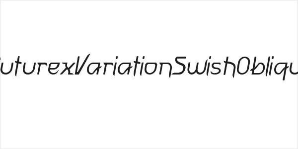 FuturexVariationSwishOblique Logo