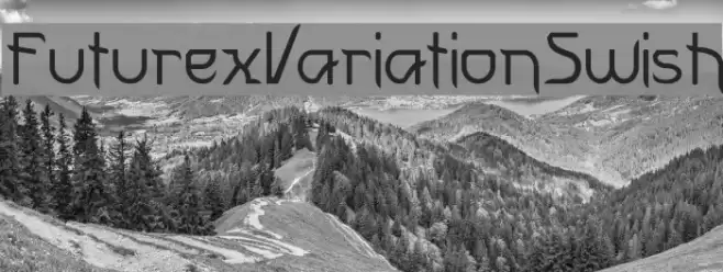 FuturexVariationSwish フォント examples