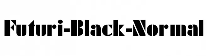 Futuri-Black-Normal  font caratteri gratis