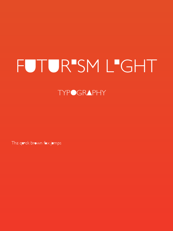 Futurism Light Poster