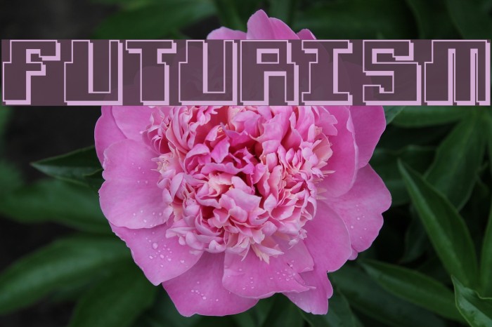 Futurism Font examples