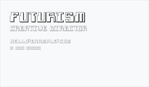 Futurism Business Card