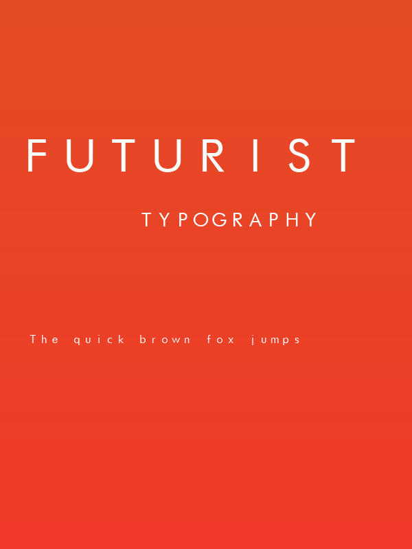 Futurist Fixed-width Poster