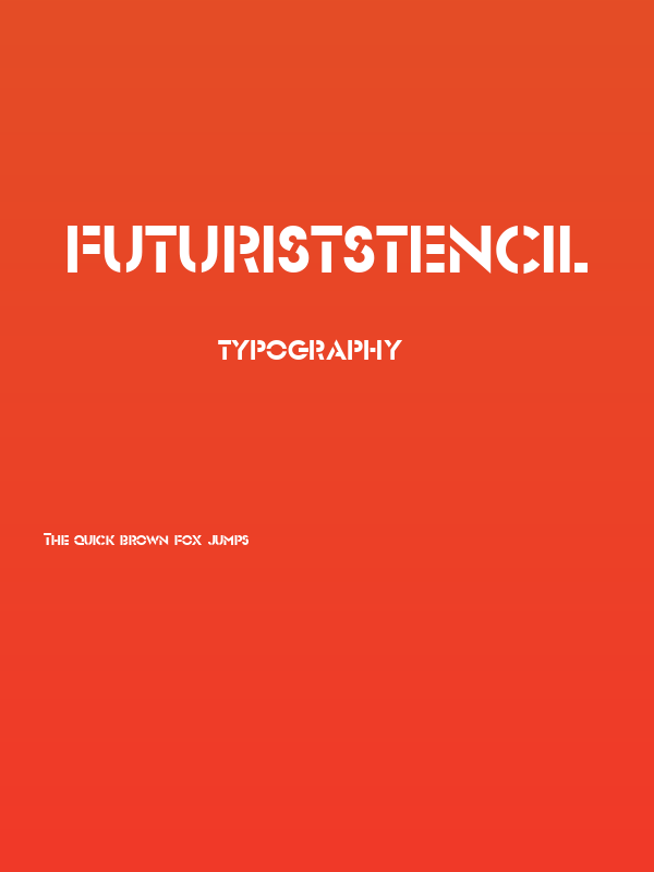 FuturistStencil Poster