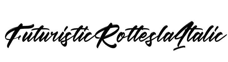 Futuristic Rottesla Italic  font caratteri gratis