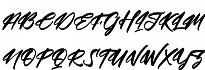 Futuristic Rottesla Italic Caratteri MAIUSCOLE
