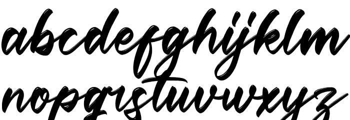 Futuristic Rottesla Font LOWERCASE