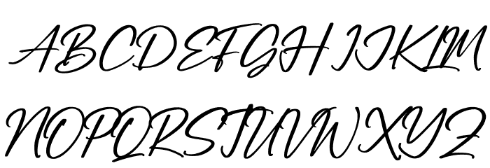 Futuristic Stylish Schriftart Groß
