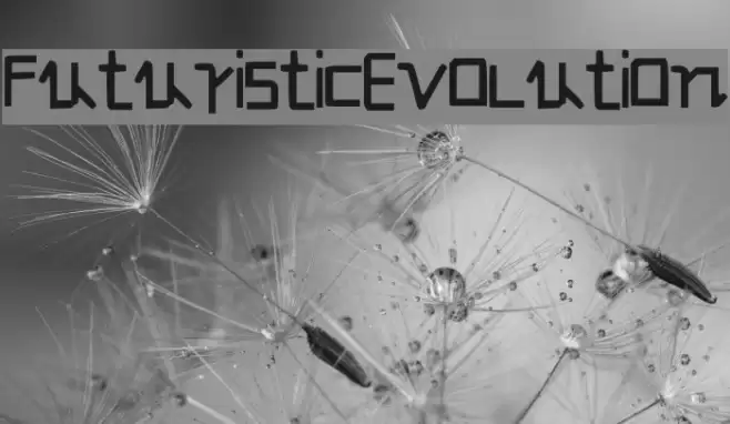 FuturisticEvolution Schriftart examples