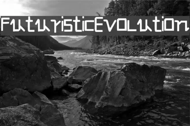 FuturisticEvolution Schriftart examples