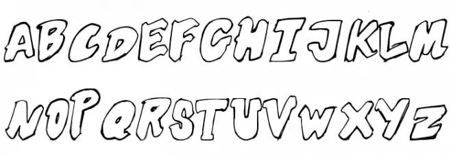 FuturisticOutline Polices MAJUSCULES
