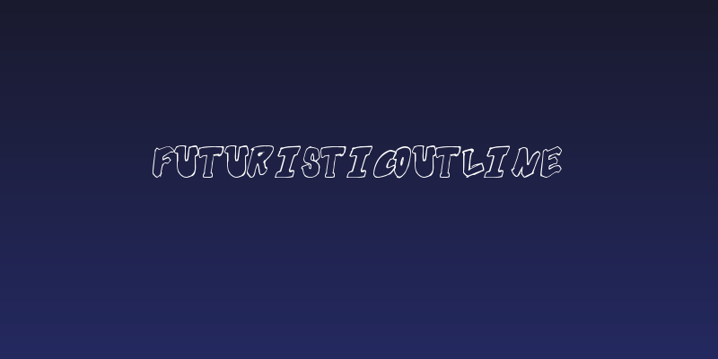FuturisticOutline Social Header