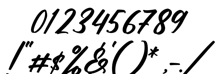 Futuristica Signature Italic Font OTHER CHARS